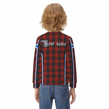 Ramsay Tartan Crest Kid Knitted Sweatshirt Scotland Coat of Arm Flag Style - Tartan Vibes Clothing