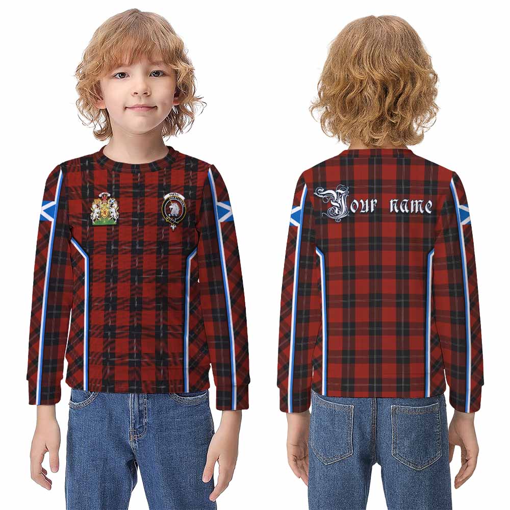 Ramsay Tartan Crest Kid Knitted Sweatshirt Scotland Coat of Arm Flag Style - Tartan Vibes Clothing