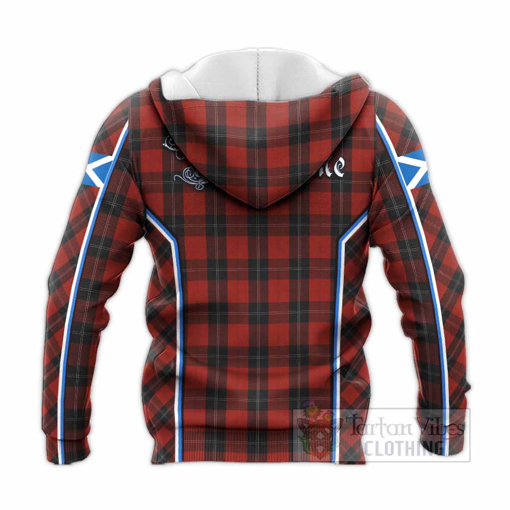 Ramsay Tartan Crest Knitted Hoodie Scotland Coat of Arm Flag Style - Tartan Vibes Clothing