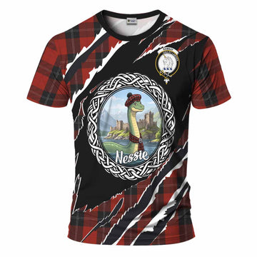 Ramsay Tartan Crest Loch Ness Monster T-Shirt Celtic Knot Nessie Art