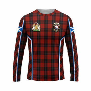 Ramsay Tartan Crest Long Sleeve T-Shirt Scotland Coat of Arm Flag Style - Tartan Vibes Clothing