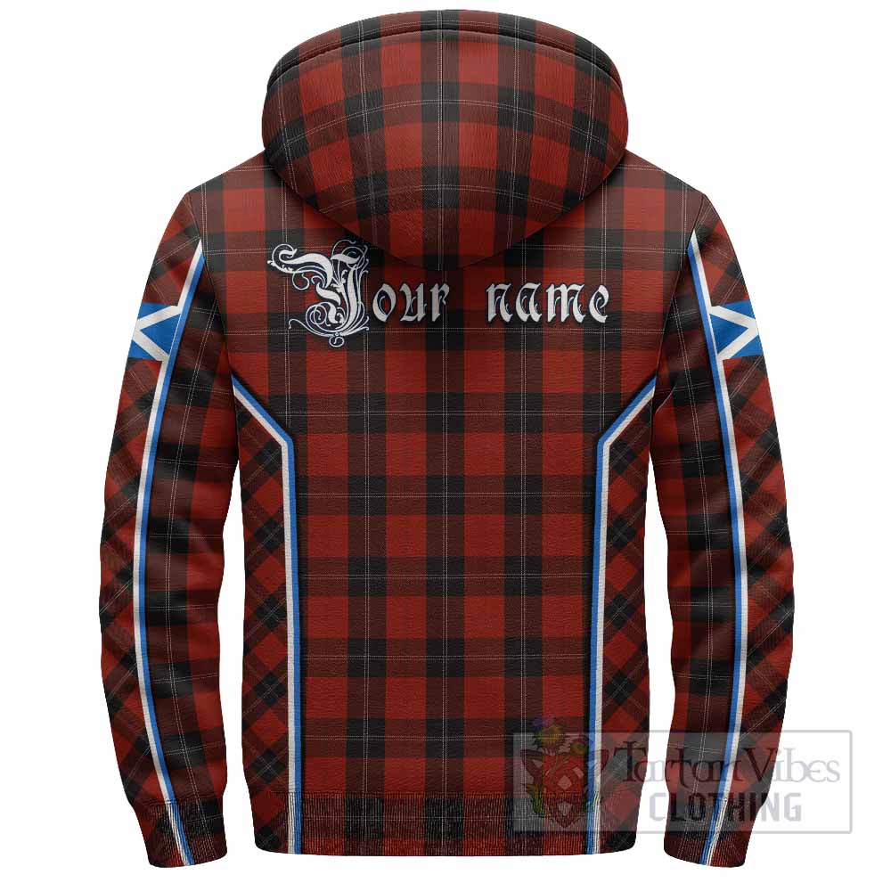 Ramsay Tartan Crest Sherpa Hoodie Scotland Coat of Arm Flag Style - Tartan Vibes Clothing