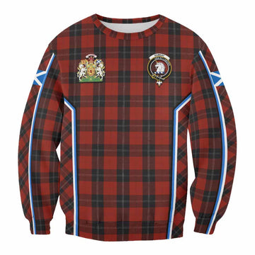 Ramsay Tartan Crest Sweatshirt Scotland Coat of Arm Flag Style