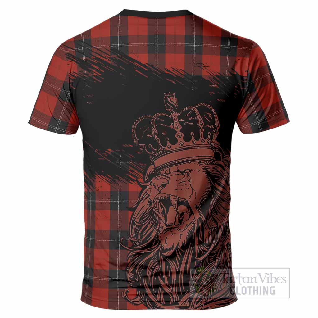 Ramsay Tartan Crest T-Shirt Crowned Lion Heritage Style