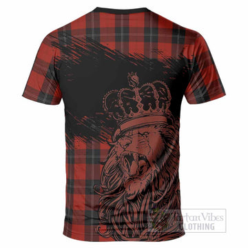 Ramsay Tartan Crest T-Shirt Crowned Lion Heritage Style