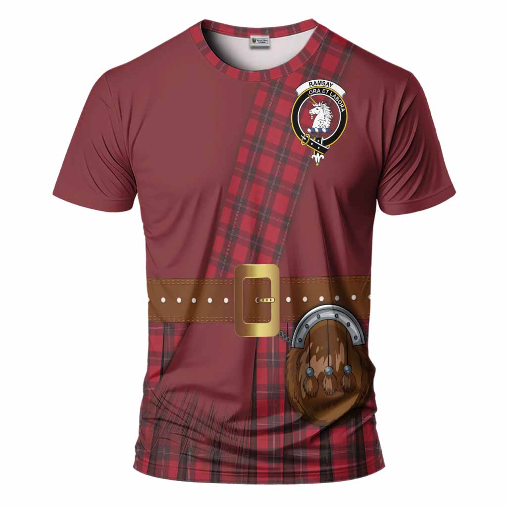 Ramsay Tartan Crest T-Shirt Kilt Costume Style