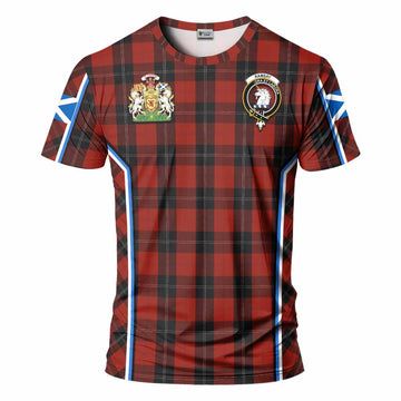 Ramsay Tartan Crest T-shirt Scotland Coat of Arm Flag Style - Tartan Vibes Clothing