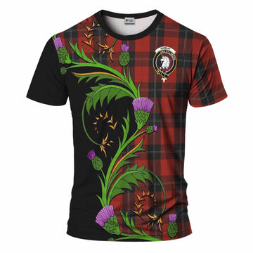 Ramsay Tartan Crest T-Shirt Scottish Thistle Pride Heritage Art