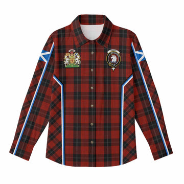 Ramsay Tartan Crest Women Casual Shirt Scotland Coat of Arm Flag Style - Tartan Vibes Clothing