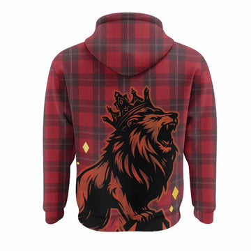 Ramsay Tartan Family Crest Hoodie Crowned Lion Roaring