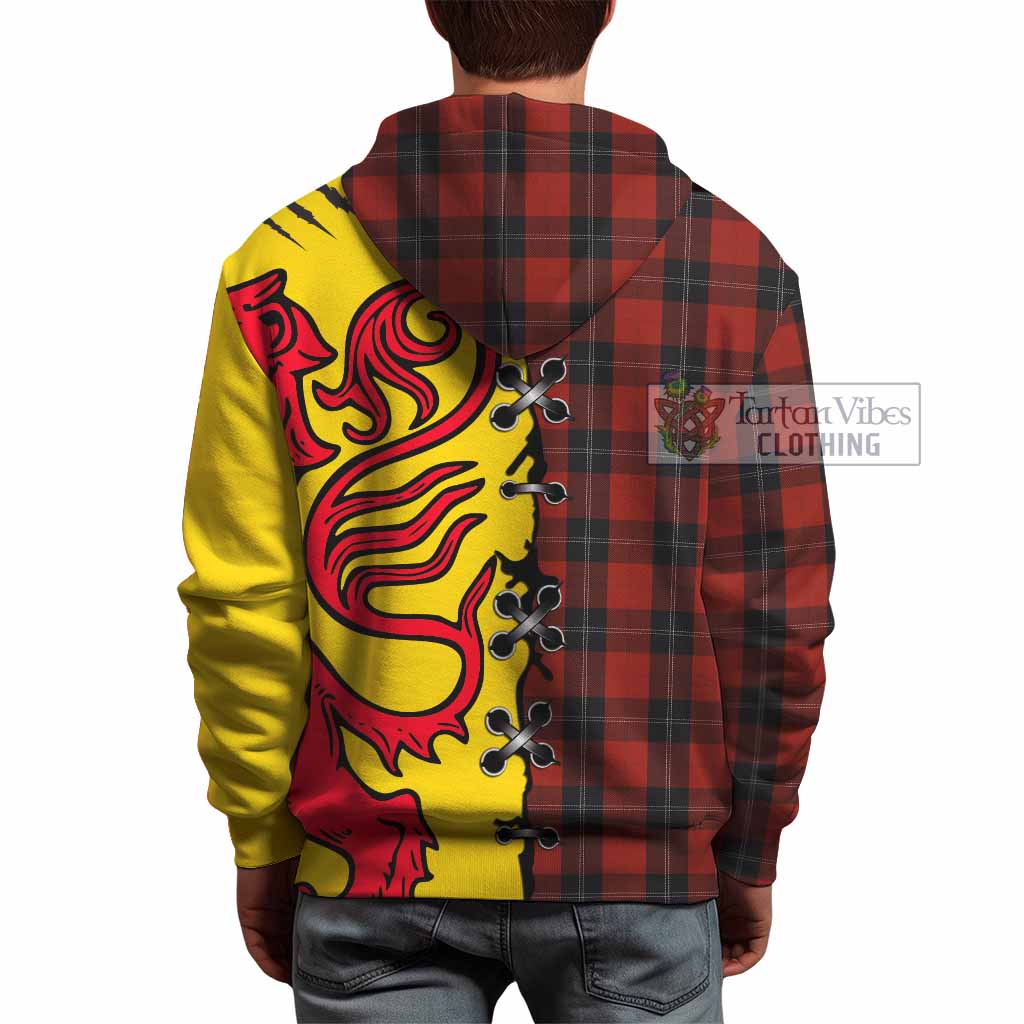 Ramsay Tartan Family Crest Hoodie Lion Rampant Honor - Tartan Vibes Clothing