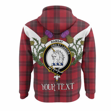 Ramsay Tartan Family Crest Hoodie Scottish Burns Night Thistle Floral