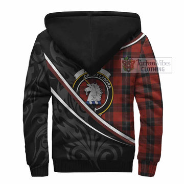 Ramsay Tartan Family Crest Sherpa Hoodie Celtic Scottish Thistle Floral