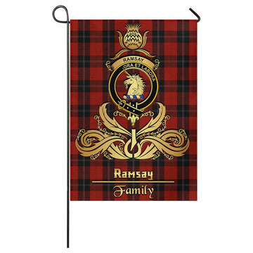 Ramsay Tartan Garden Flag with Highland Thistle Cherish Family Crest Style