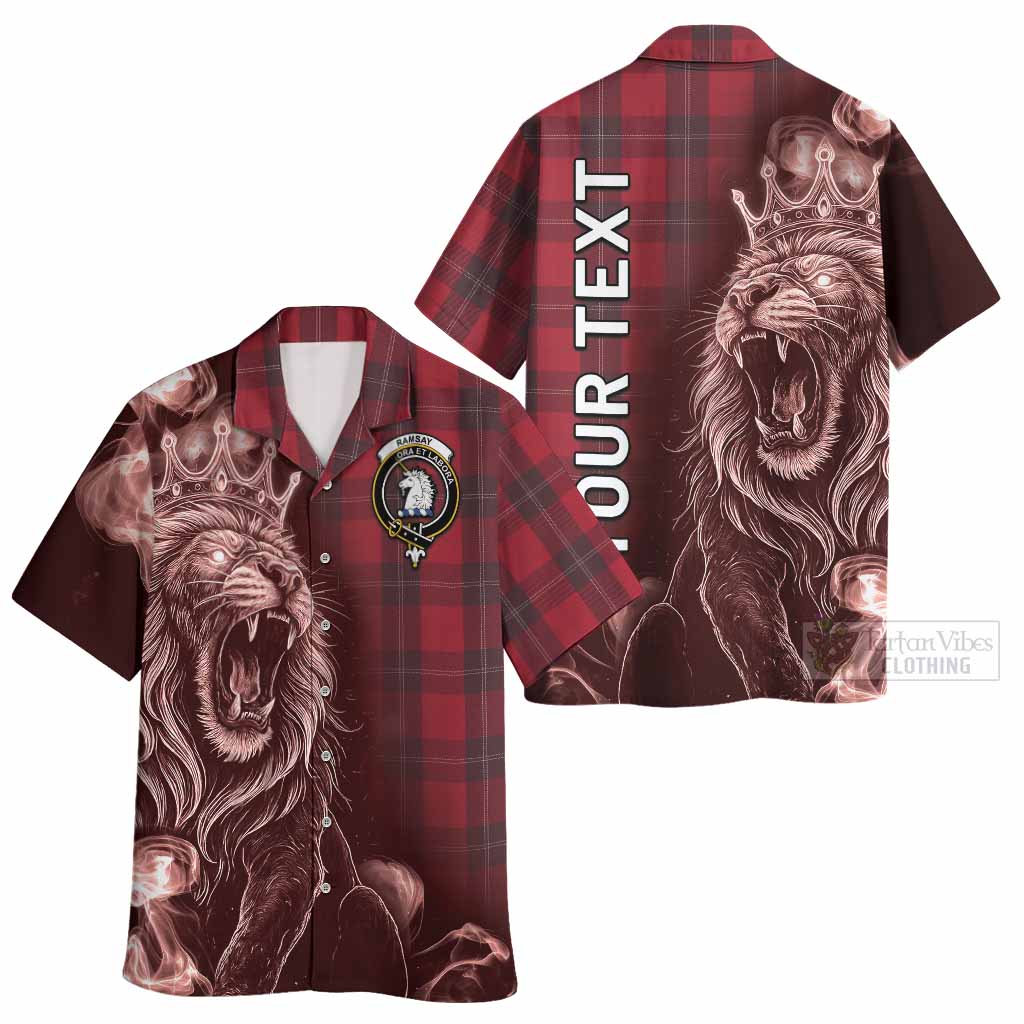 Ramsay Tartan Hawaiian Shirt Roaring Lion Heritage