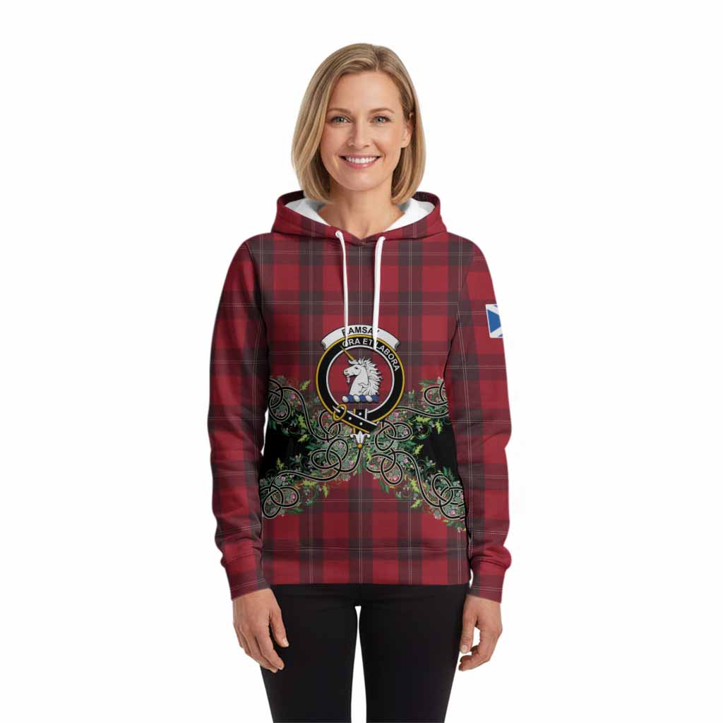 Ramsay Tartan Hoodie Thistle Scottish Spirit