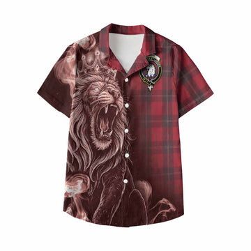Ramsay Tartan Kid Hawaiian Shirt Roaring Lion Heritage