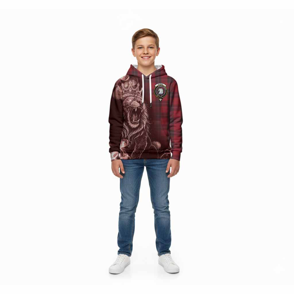 Ramsay Tartan Kid Hoodie Roaring Lion Heritage