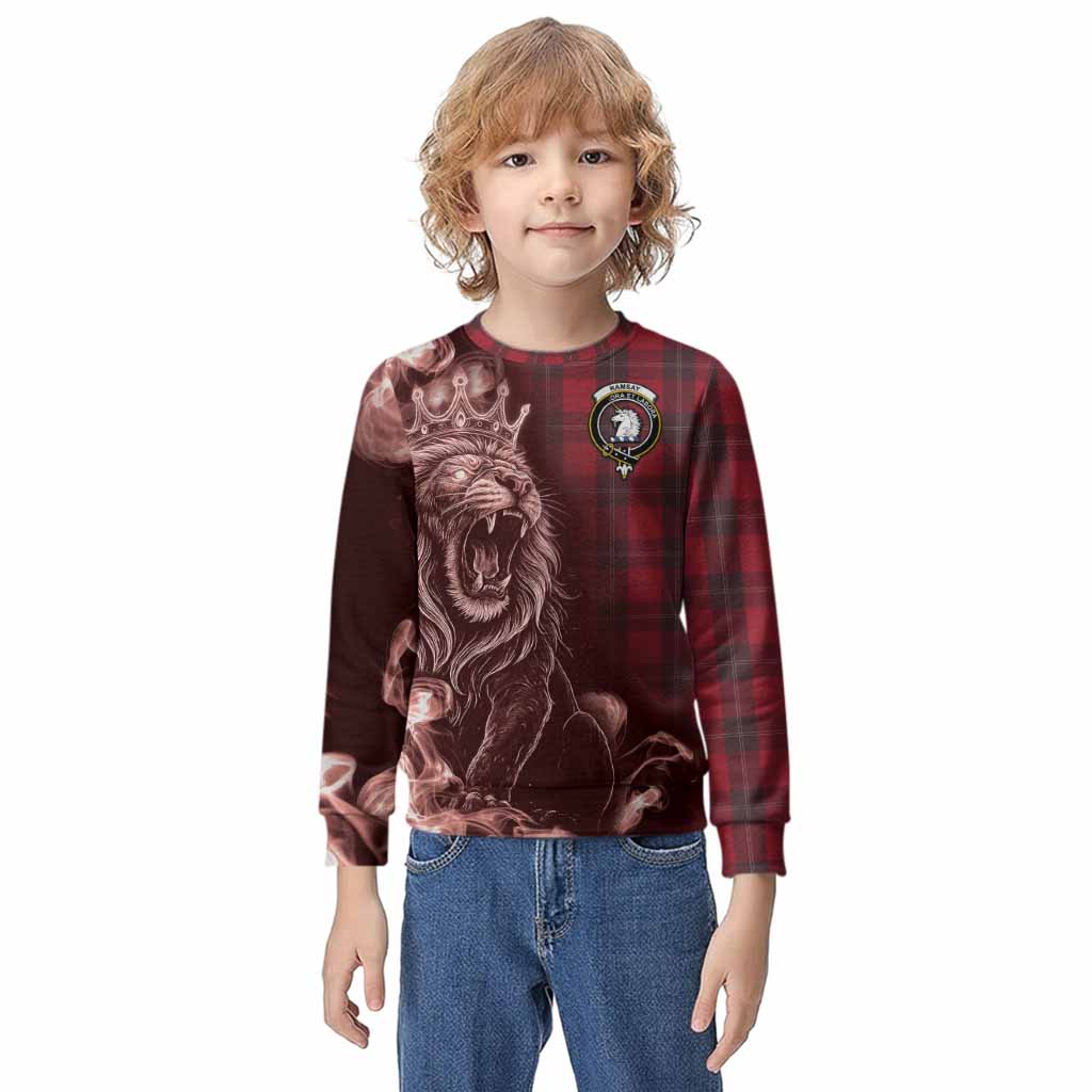 Ramsay Tartan Kid Knitted Sweatshirt Roaring Lion Heritage