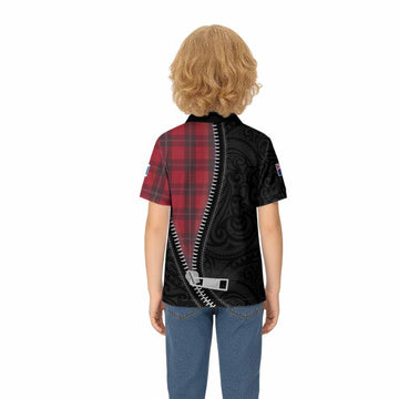 Ramsay Tartan Kid Polo Shirt New Zealand Pattern Unique Zipper Stylized