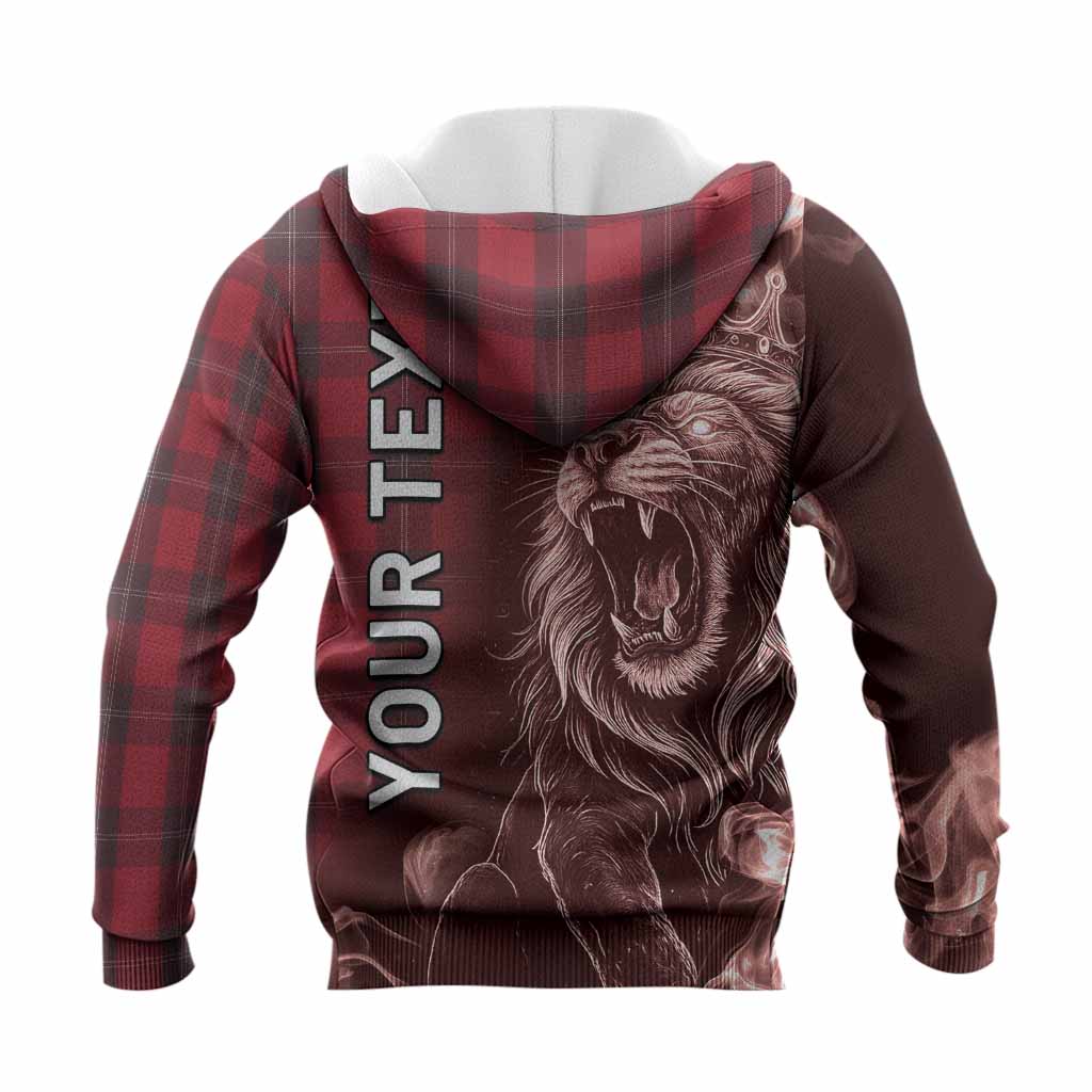 Ramsay Tartan Knitted Hoodie Roaring Lion Heritage