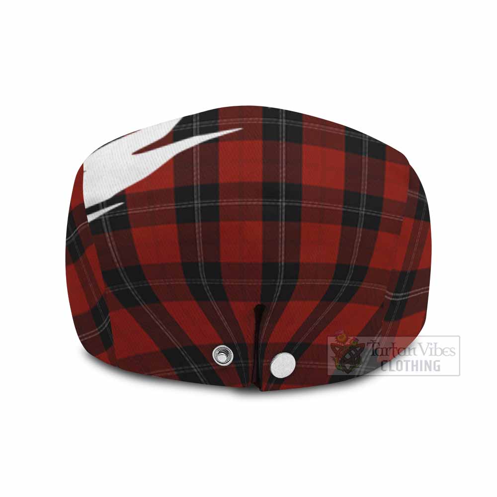 Ramsay Tartan Loch Ness Monster Scottish Heritage Art Flat Cap, Jeff Cap