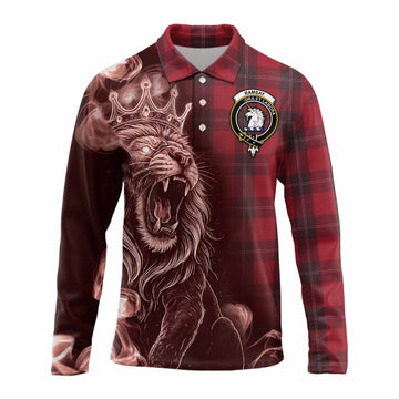 Ramsay Tartan Long Sleeve Polo Shirt Roaring Lion Heritage