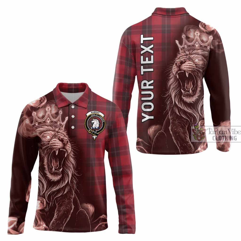 Ramsay Tartan Long Sleeve Polo Shirt Roaring Lion Heritage