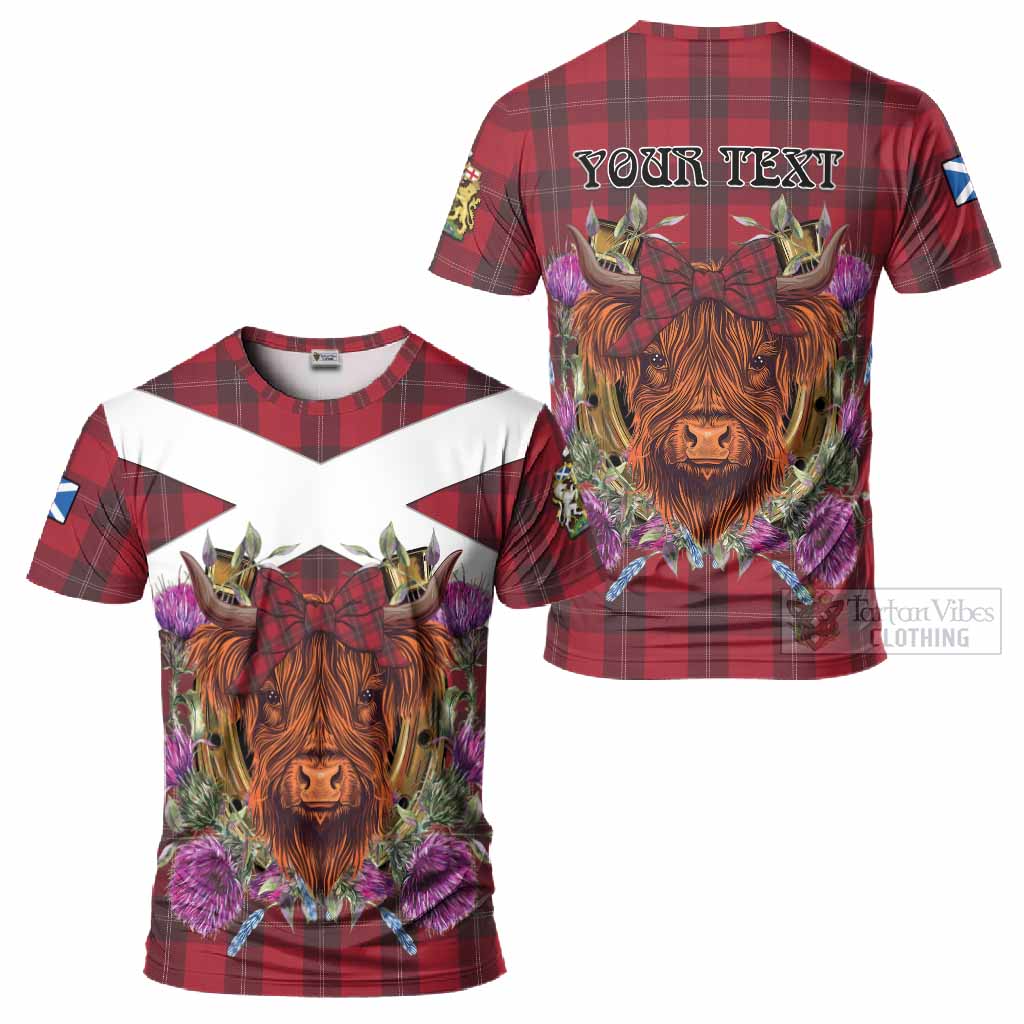 Ramsay Tartan T-Shirt Scottish Thistle Heilan Coo