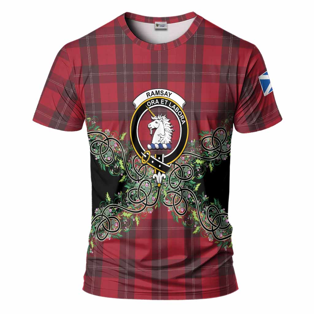 Ramsay Tartan T-Shirt Thistle Scottish Spirit