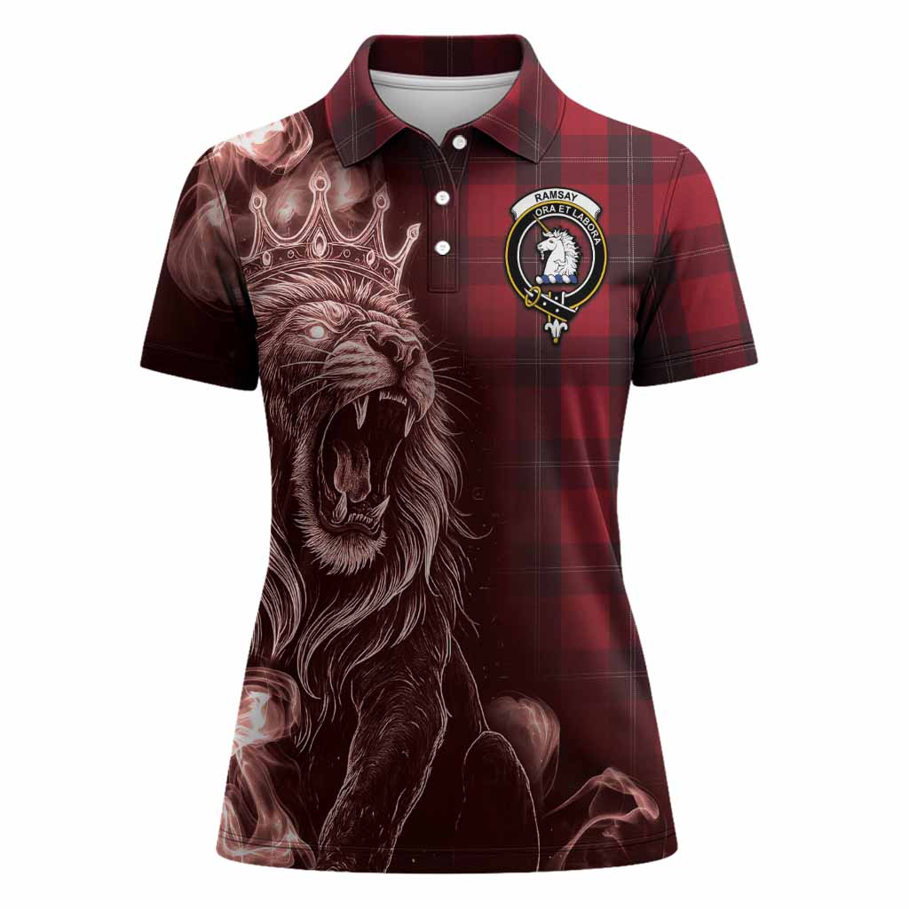 Ramsay Tartan Women Polo Shirt Roaring Lion Heritage