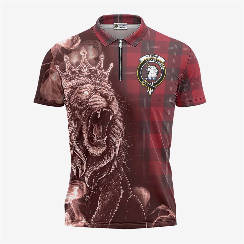 Ramsay Tartan Zipper Polo Shirt Roaring Lion Heritage