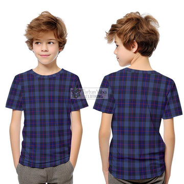 Rangers Tartan Kid T-Shirt Youth XL Size14 - Tartan Vibes Clothing