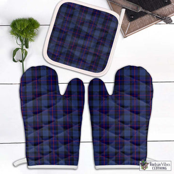 Rangers Tartan Combo Oven Mitt & Pot-Holder Combo 2 Oven Mitt & 1 Pot-Holder Black - Tartan Vibes Clothing