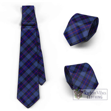 Rangers Tartan Classic Necktie Cross Style Necktie One Size - Tartan Vibes Clothing