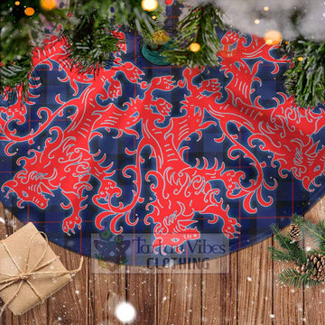Tartan Vibes Clothing Rangers Tartan Christmas Tree Skirt Lion Rampant Style