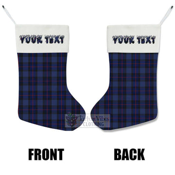 Rangers Tartan Christmas Stocking with Personalized Text - Tartan Vibes Clothing