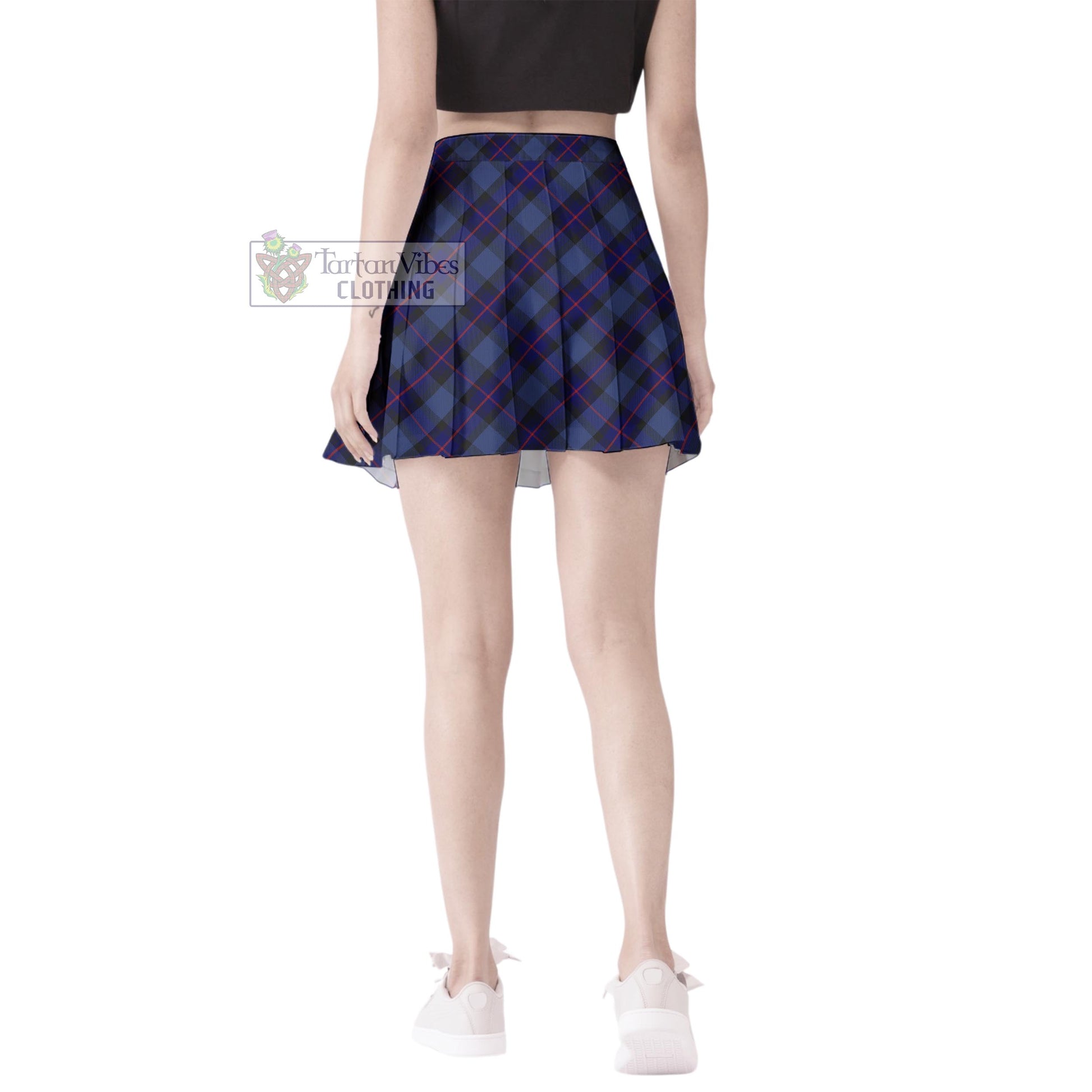 Tartan Vibes Clothing Rangers Tartan Women's Plated Mini Skirt