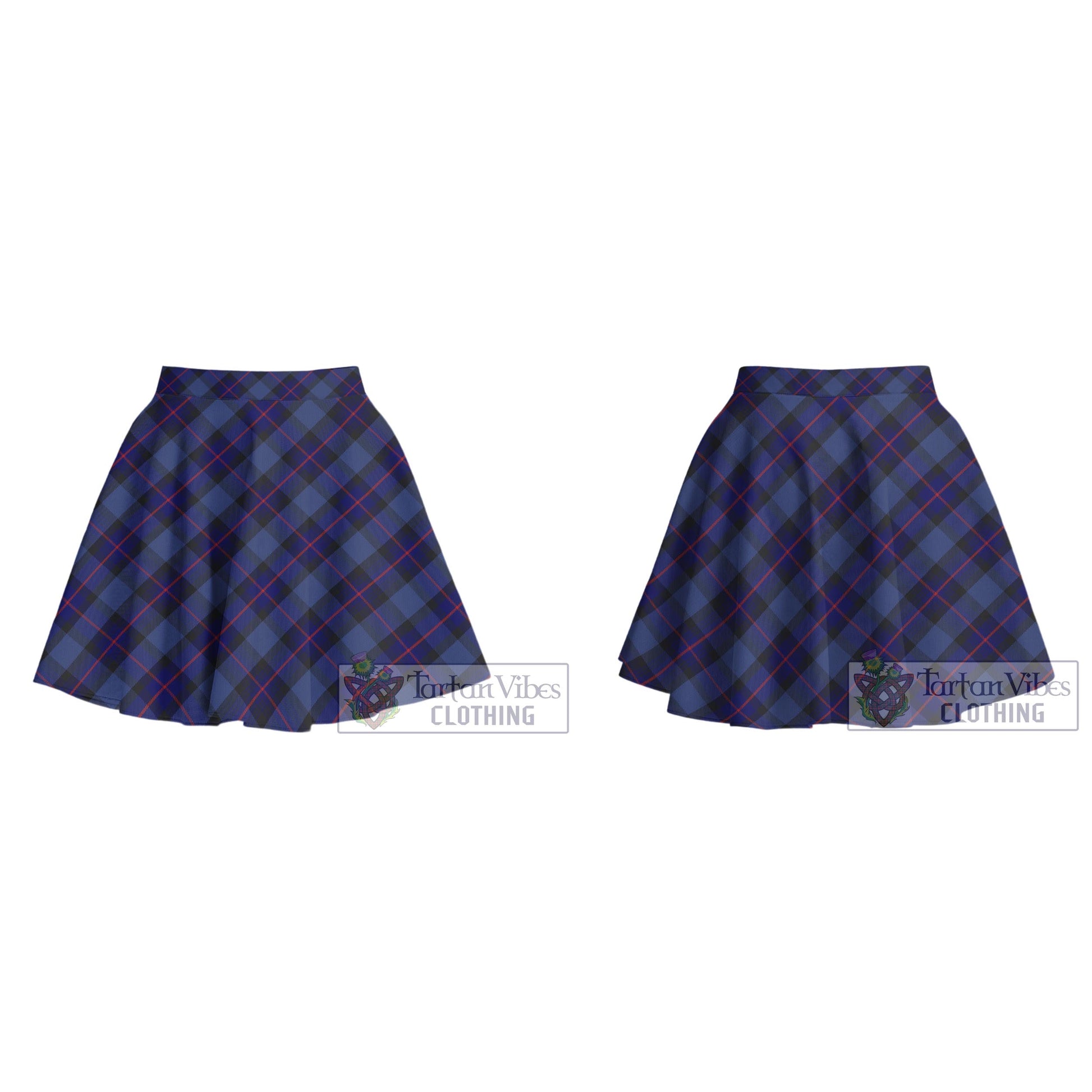 Tartan Vibes Clothing Rangers Tartan Women's Plated Mini Skirt