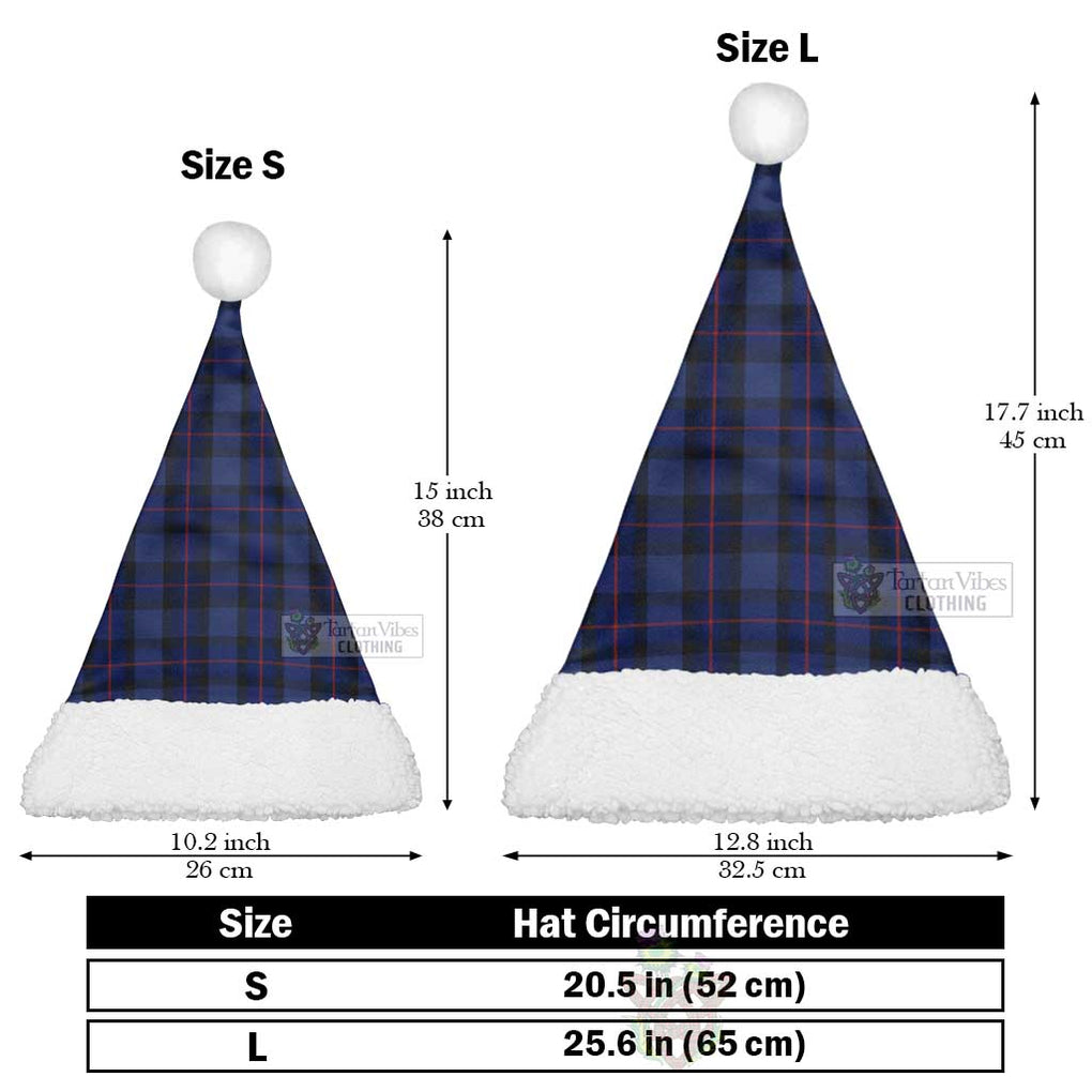Rangers Tartan Christmas Santa Hats Christmas Hat L 25.6in (65cm) - Tartan Vibes Clothing