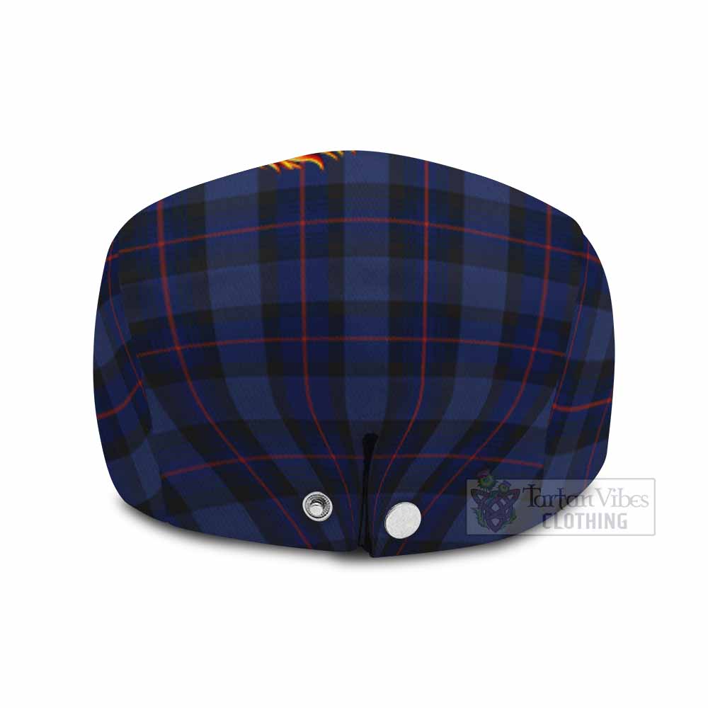 Rangers Scotland Football Tartan Flat Cap, Jeff Cap Lion Mascot Go Scottish