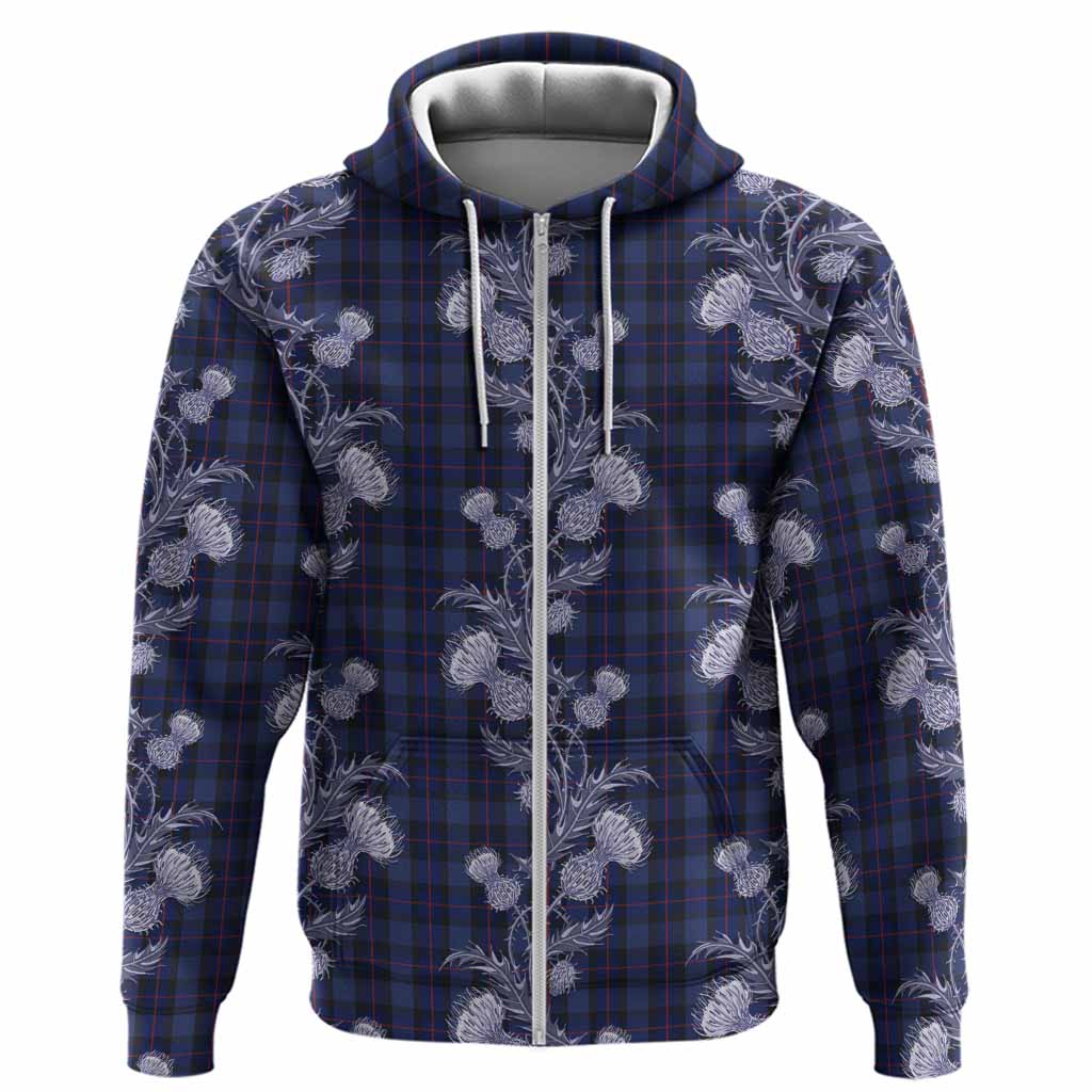 Rangers Tartan Hoodie Seamless Scottish Thistle Flowers