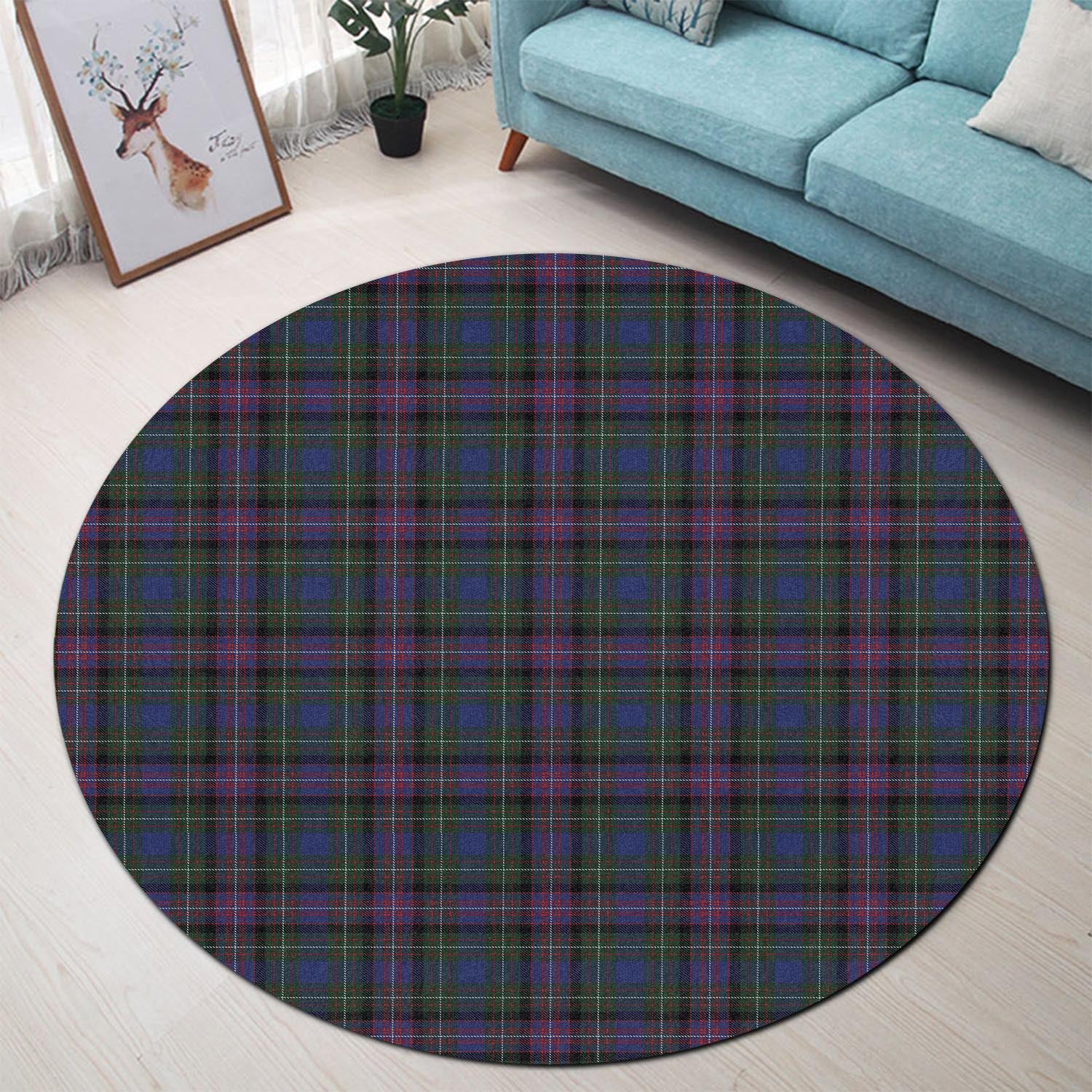 Rankin Tartan Round Rug - Tartan Vibes Clothing