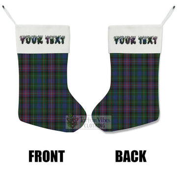 Tartan Vibes Clothing Rankin Tartan Christmas Stocking with Personalized Text