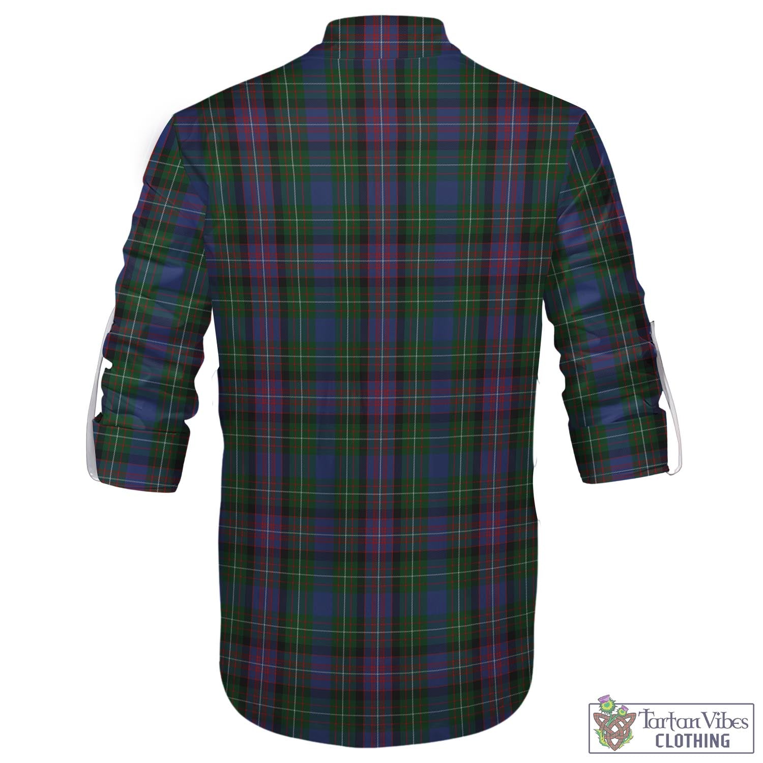 Tartan Vibes Clothing Rankin Tartan Men's Scottish Traditional Jacobite Ghillie Kilt Shirt
