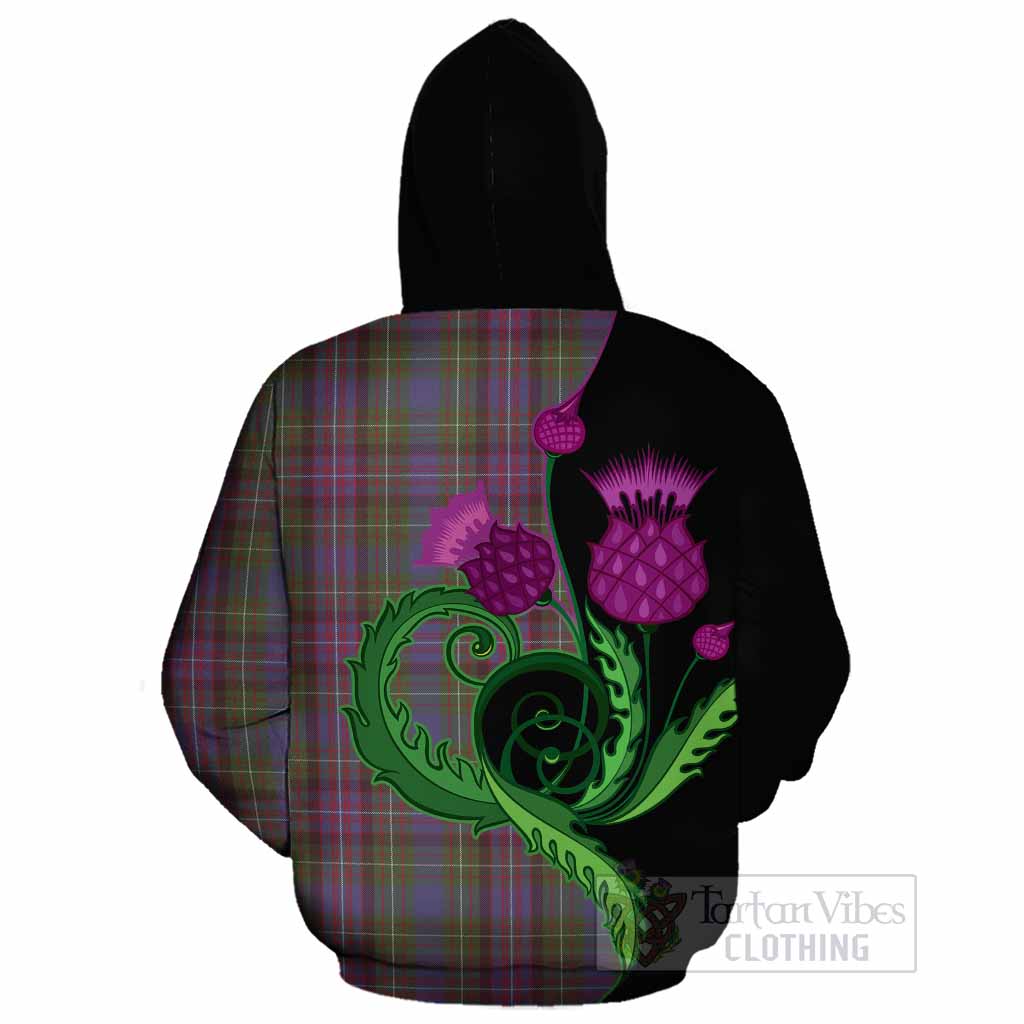 Rankin Tartan Cotton Hoodie Traditional Scottish Thistle