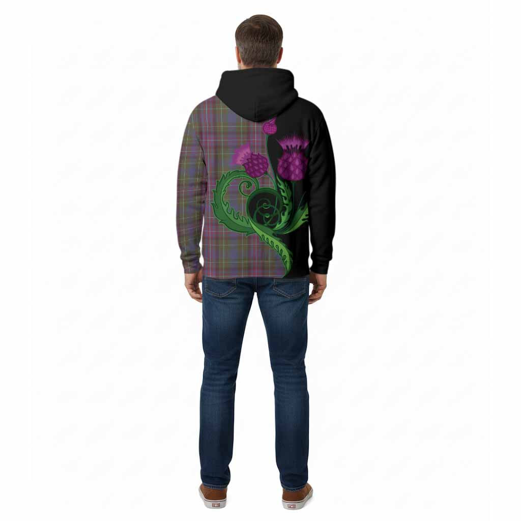 Rankin Tartan Cotton Hoodie Traditional Scottish Thistle