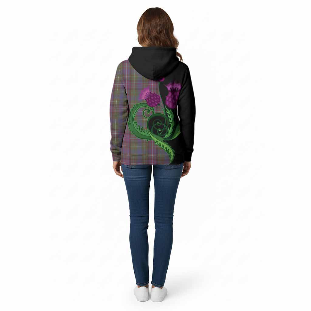 Rankin Tartan Cotton Hoodie Traditional Scottish Thistle