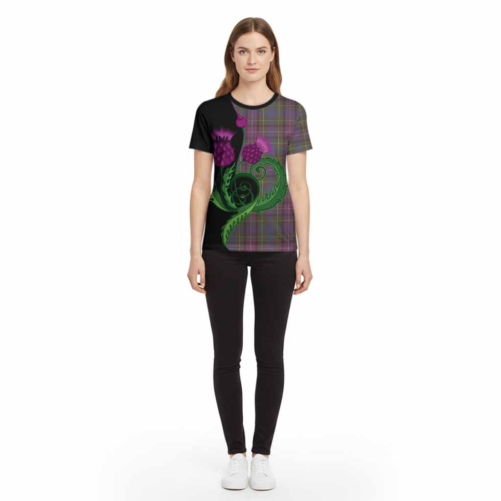 Rankin Tartan Cotton T-shirt Traditional Scottish Thistle