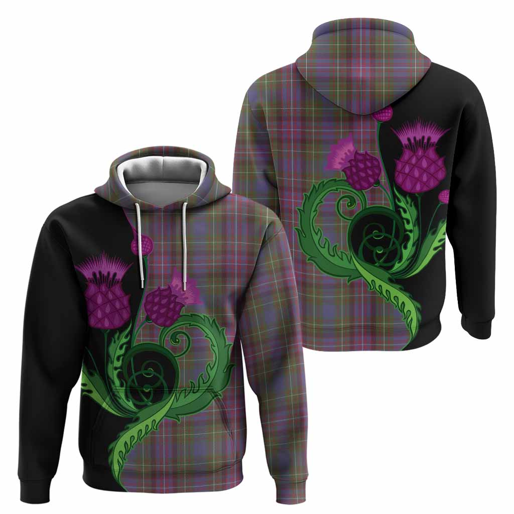 Rankin Tartan Hoodie Traditional Scottish Thistle